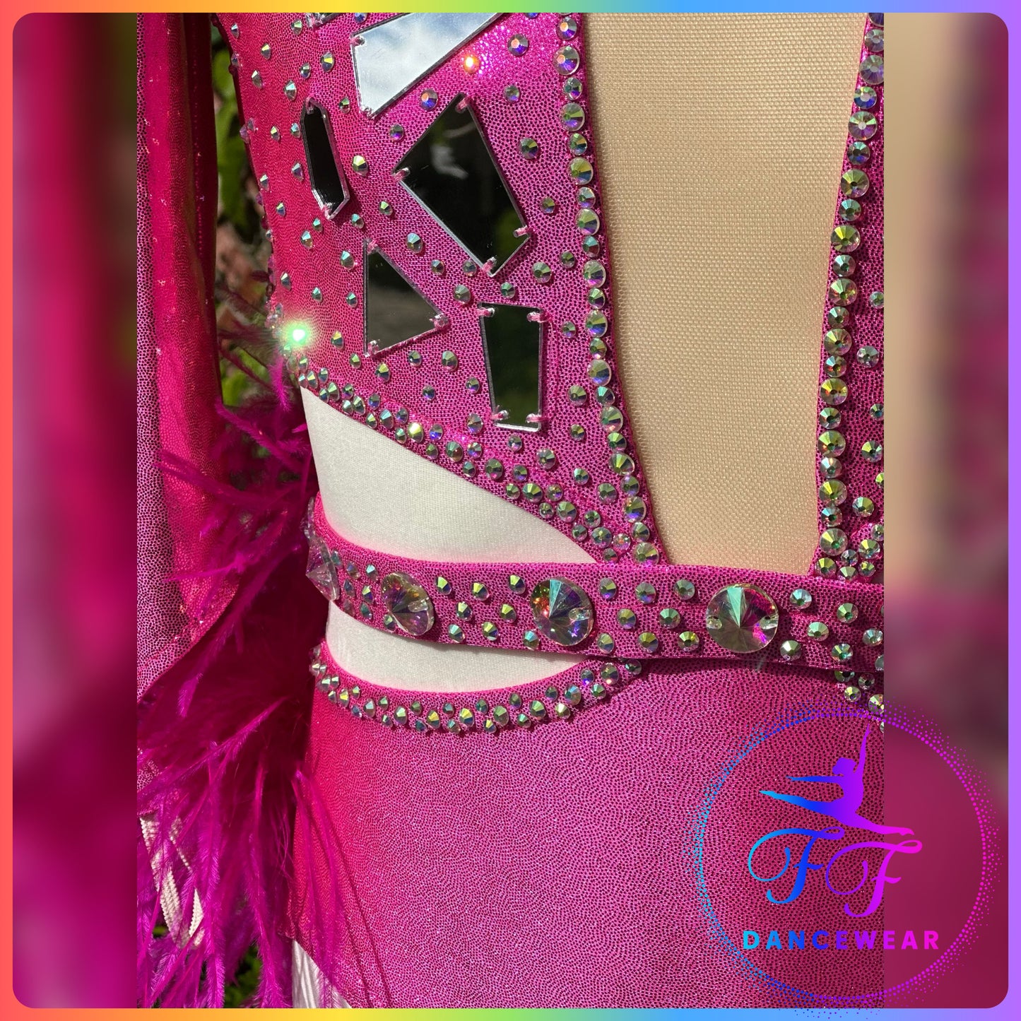 BESPOKE Pink Mystique Modern / Tap / Jazz Dance Costume (Size 3a - 11/12 yrs)