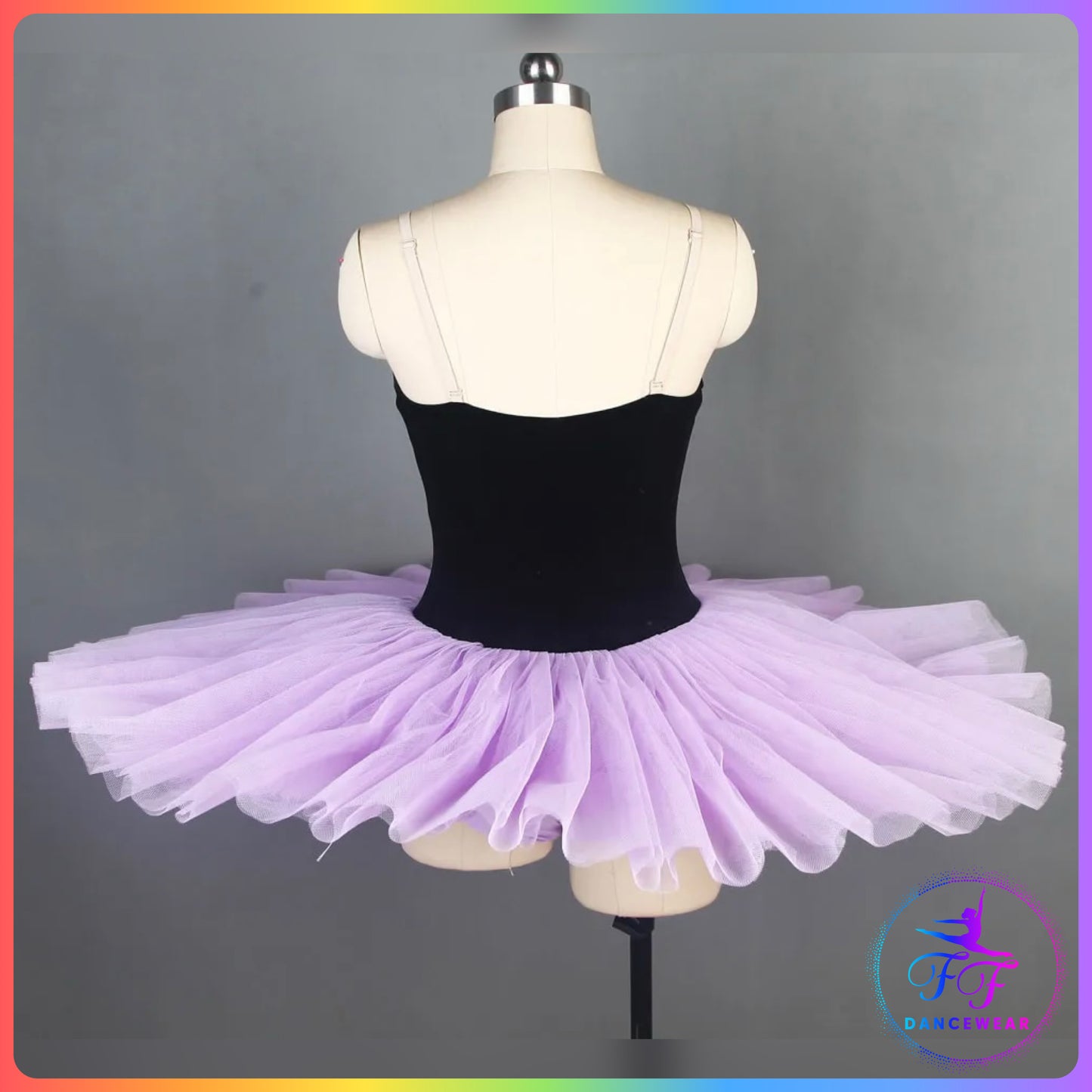 Black Velvet & Lilac Stretch Pancake Ballet Tutu