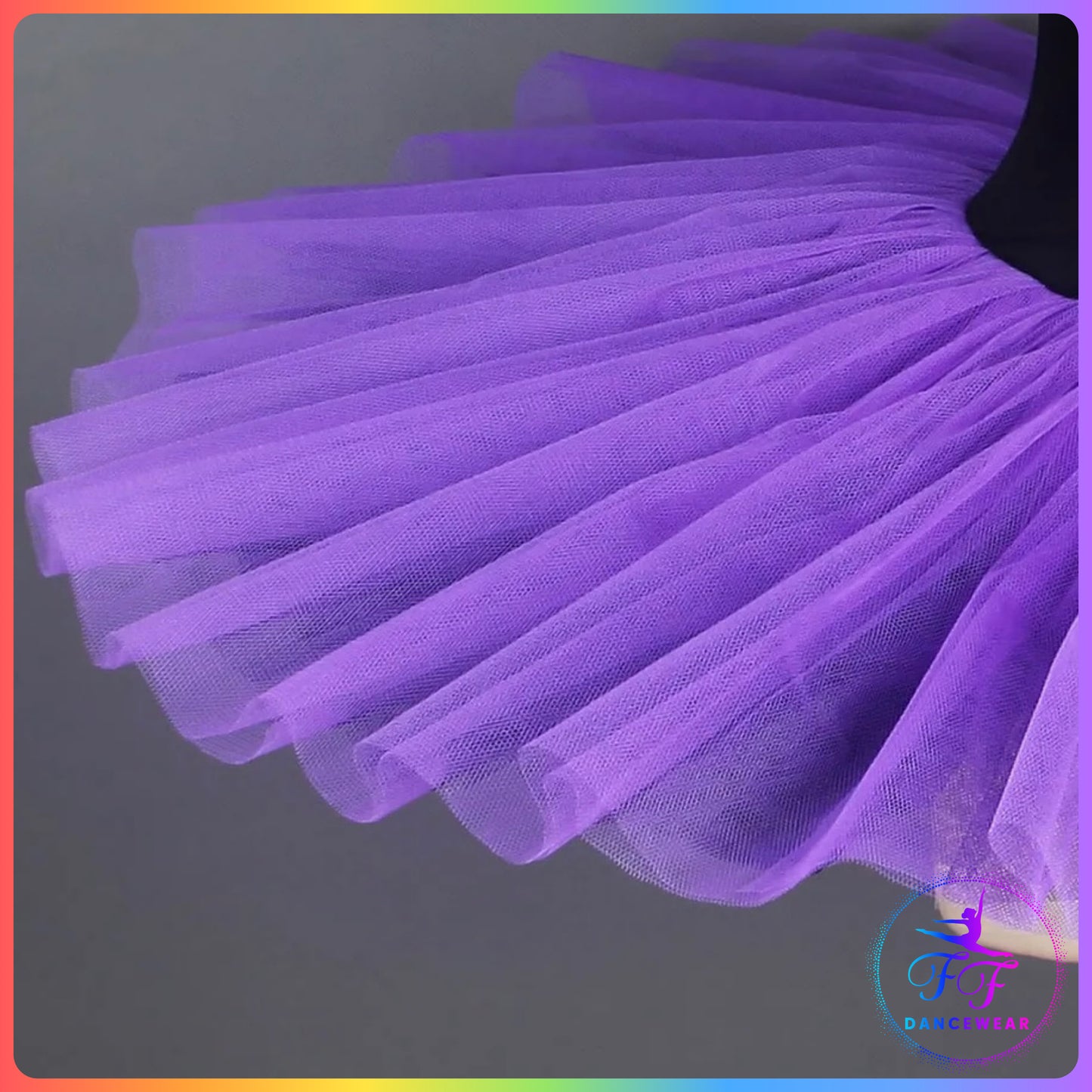 Black Velvet & Purple Stretch Pancake Ballet Tutu