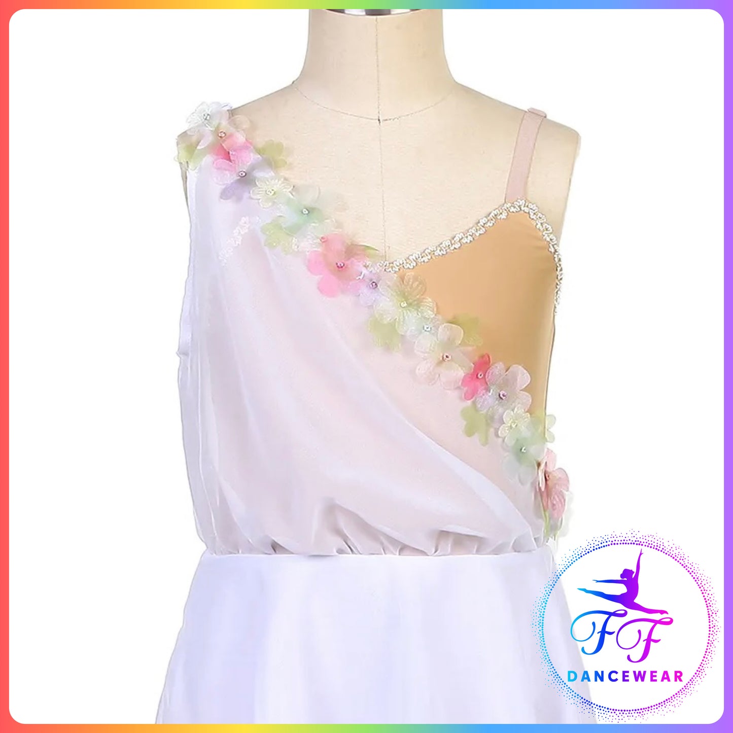 White Floral Ballet Dress (Child & Adult Sizes)