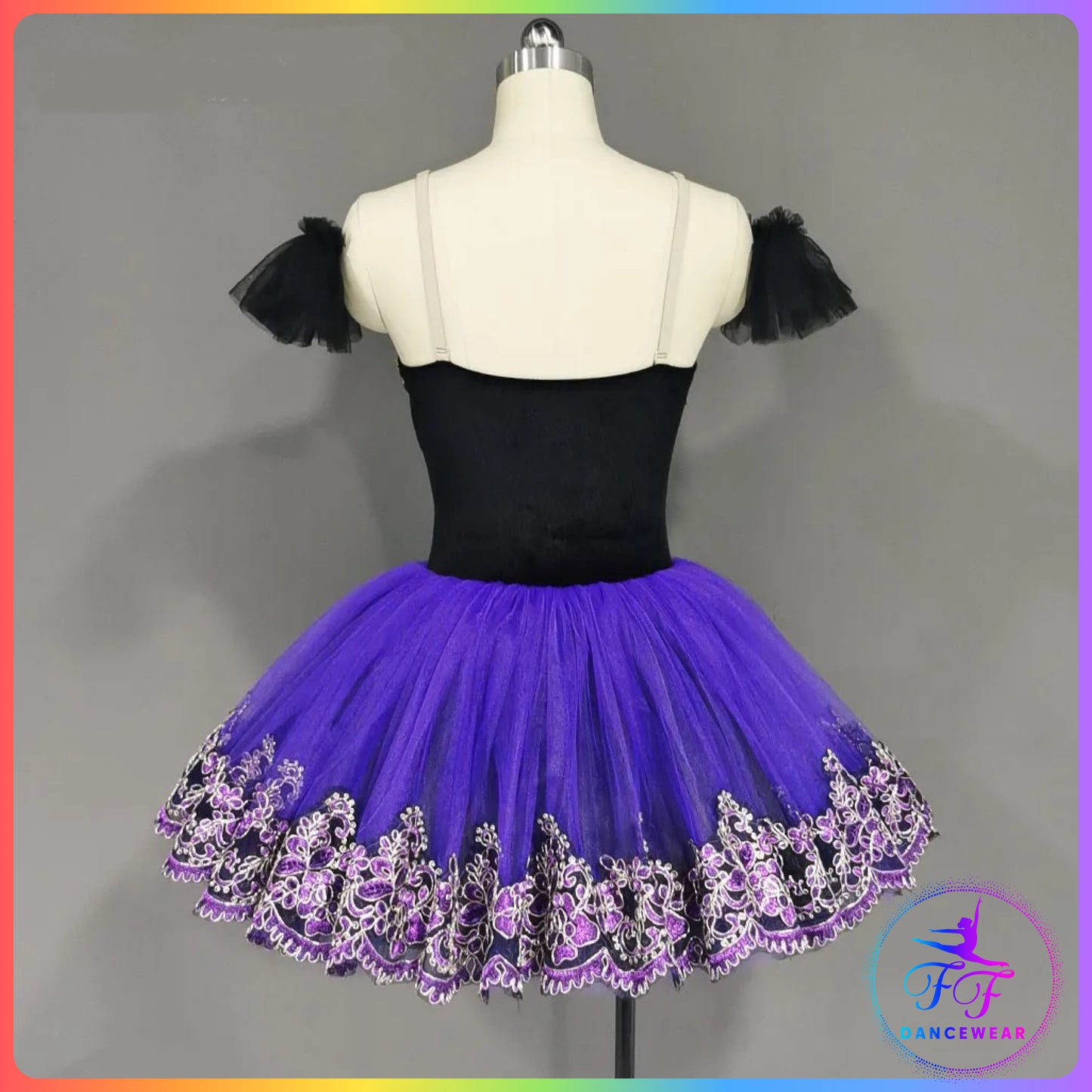Black Velvet & Purple Bell Ballet Tutu (Child & Adult Sizes)