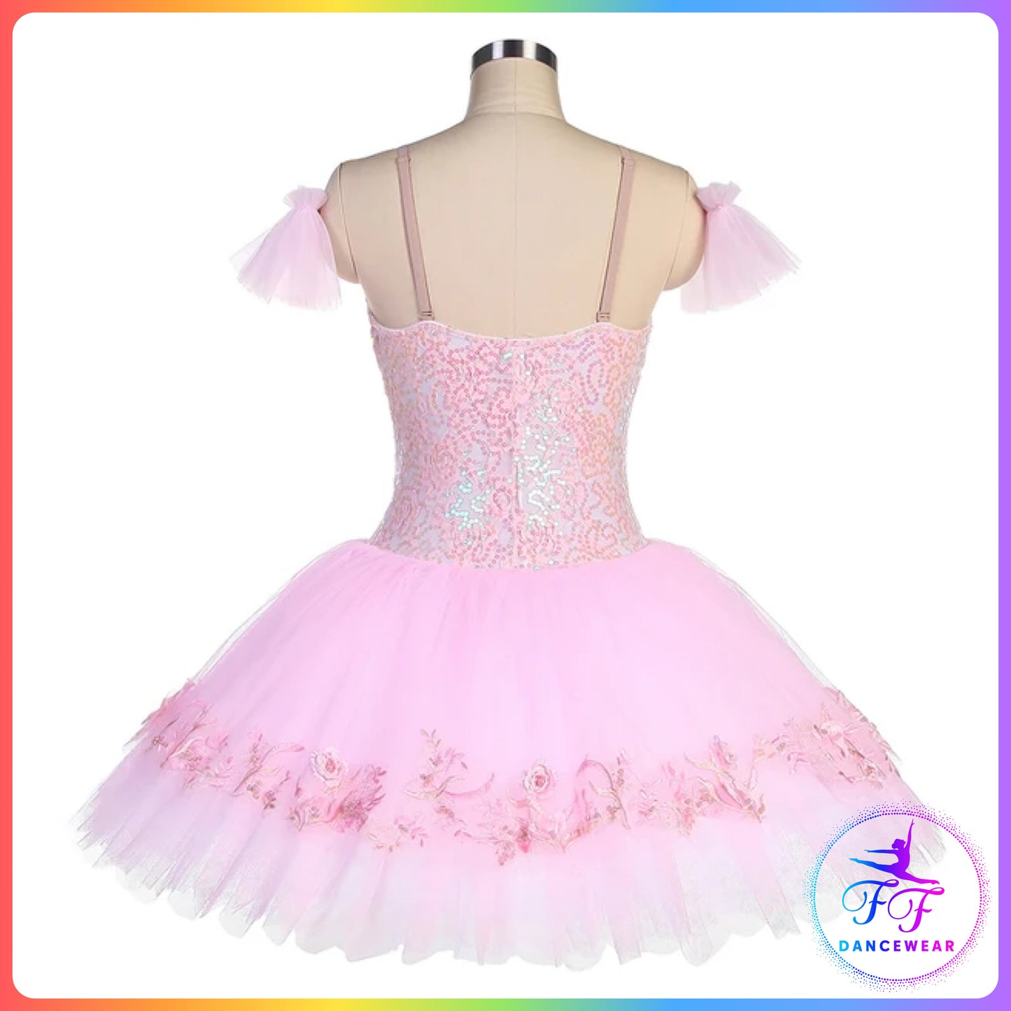 Sparkling Pink Sequin Lace Bell Ballet Tutu (Child & Adult Sizes)