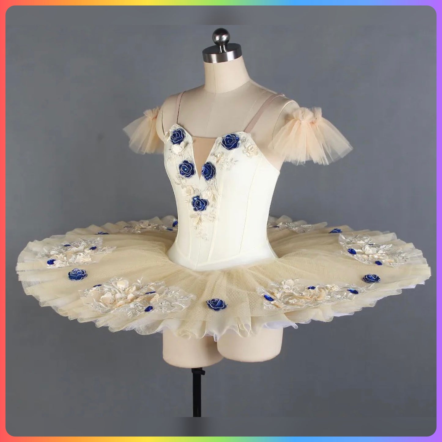Ivory Velvet Professional Ballet Pancake Tutu (Child & Adult Sizes)
