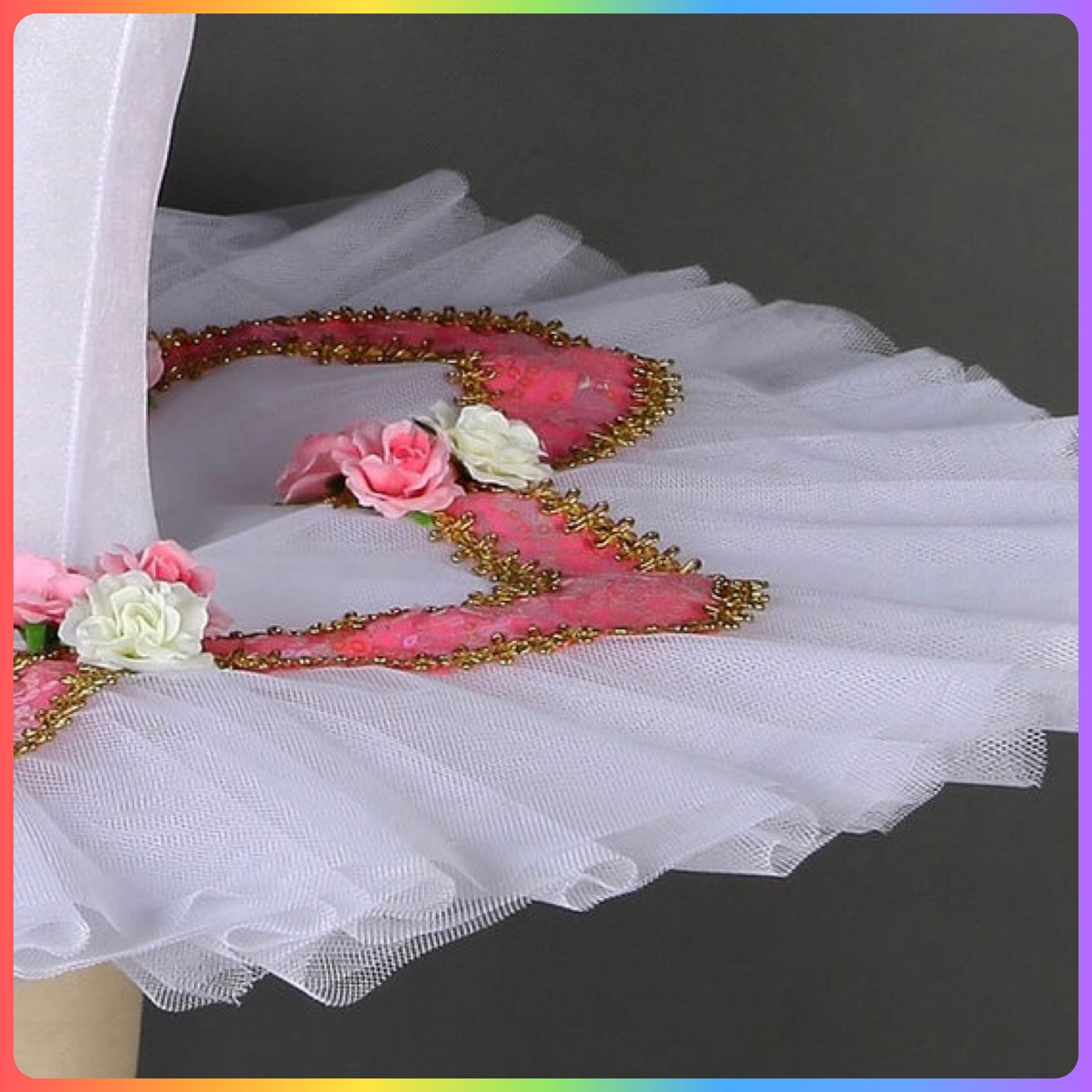 Velvet & Sequin Professional Ballet Pancake Tutu in Pink or Blue (Child & Adult Sizes)