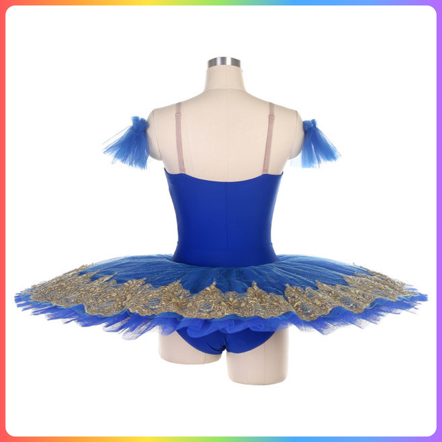 Blue & Gold Professional Ballet Pancake Tutu (Child & Adult Sizes)