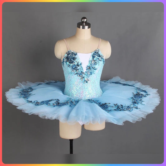 Sparkling Sequin Professional Ballet Pancake Tutu (Child & Adult Sizes)