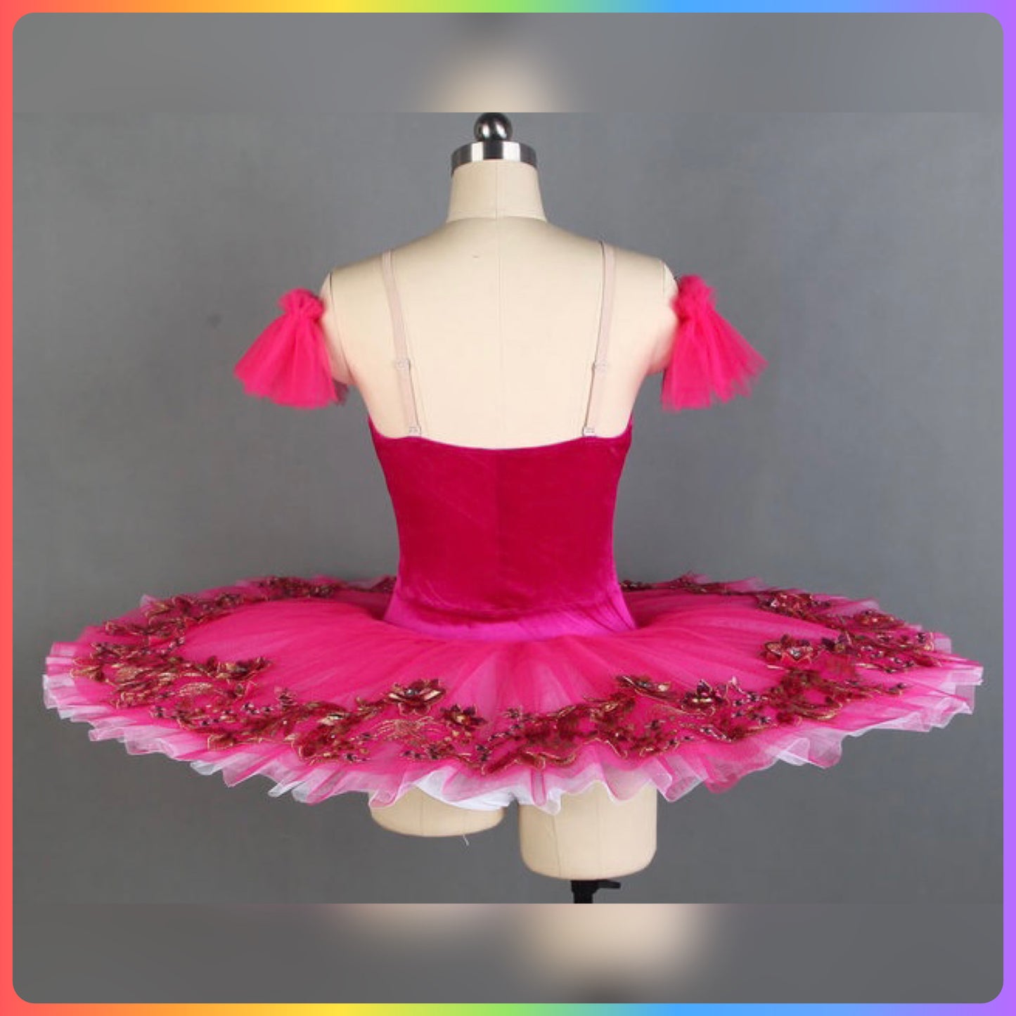 Hot Pink Professional Ballet Pancake Tutu (Child & Adult Sizes)