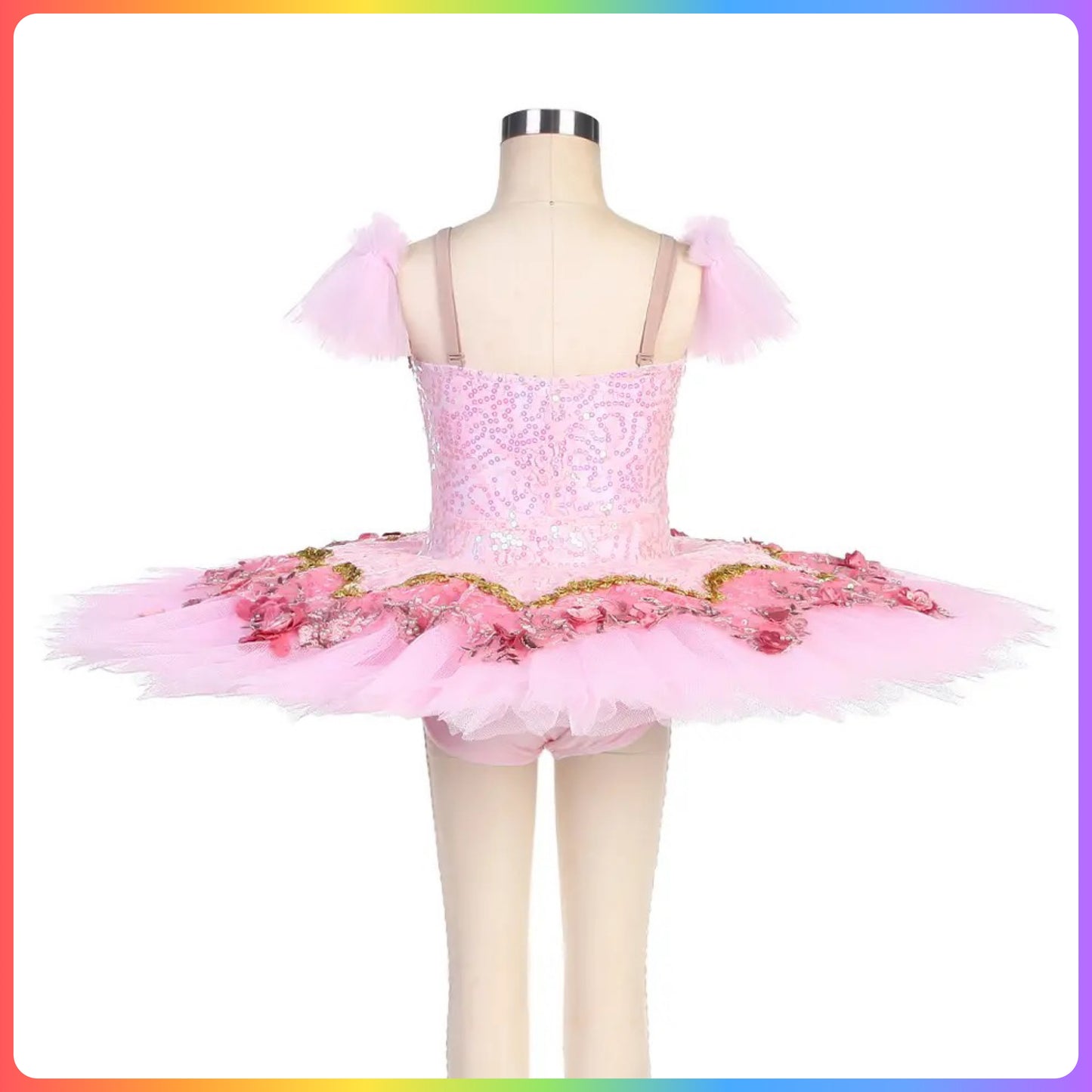 Pink Sequin Professional Ballet Pancake Tutu
