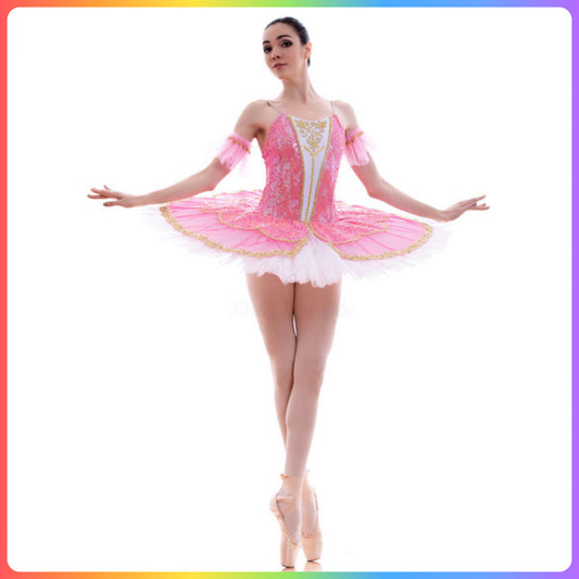 Sequin Professional Stretch Ballet Pancake Tutu (Child & Adult Sizes)