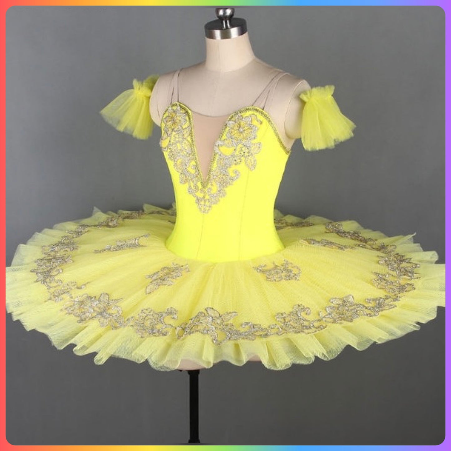 Yellow Professional Ballet Pancake Tutu (Child & Adult Sizes)