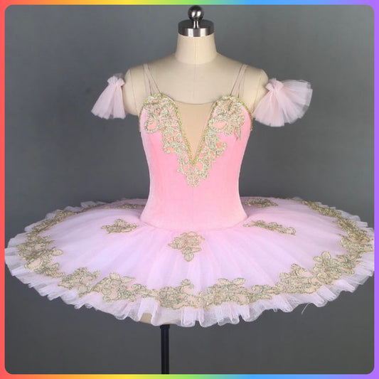 Pink Velvet Professional Ballet Pancake Tutu (Child & Adult Sizes)