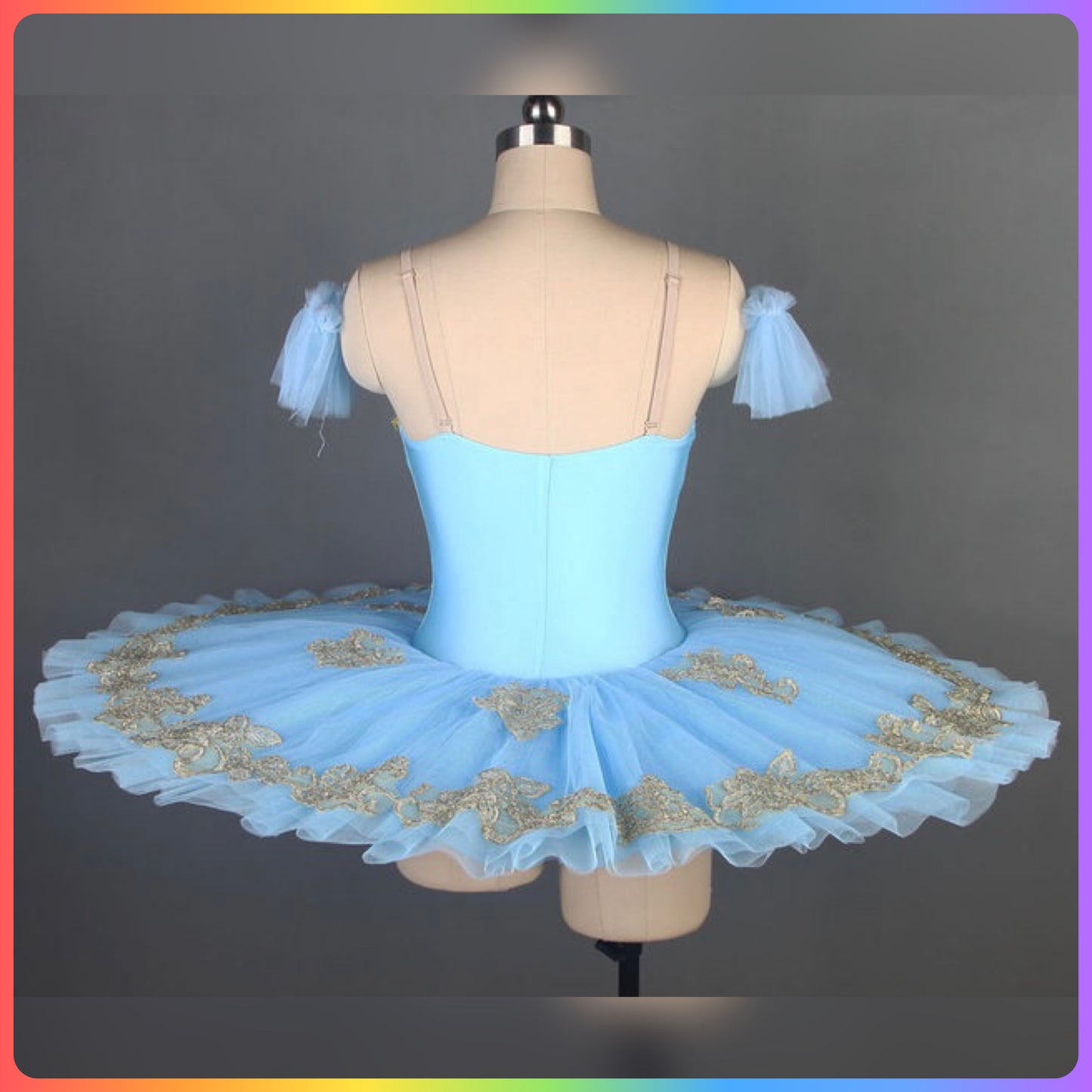 Sky Blue Professional Ballet Pancake Tutu (Child & Adult Sizes)