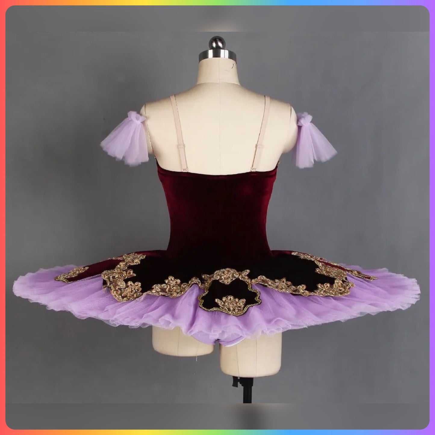 Deep Purple Velvet Professional Ballet Pancake Tutu (Child & Adult Sizes)