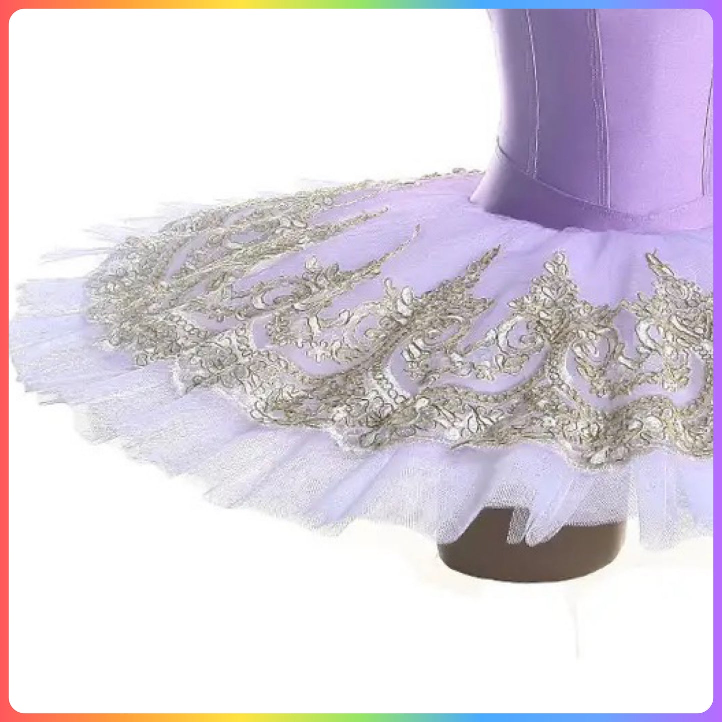 Light Purple Gold Professional Ballet Pancake Tutu (Child & Adult Sizes)