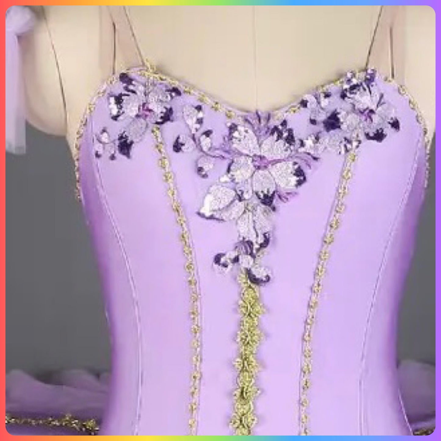 Lilac Floral Professional Ballet Pancake Tutu (Child & Adult Sizes)
